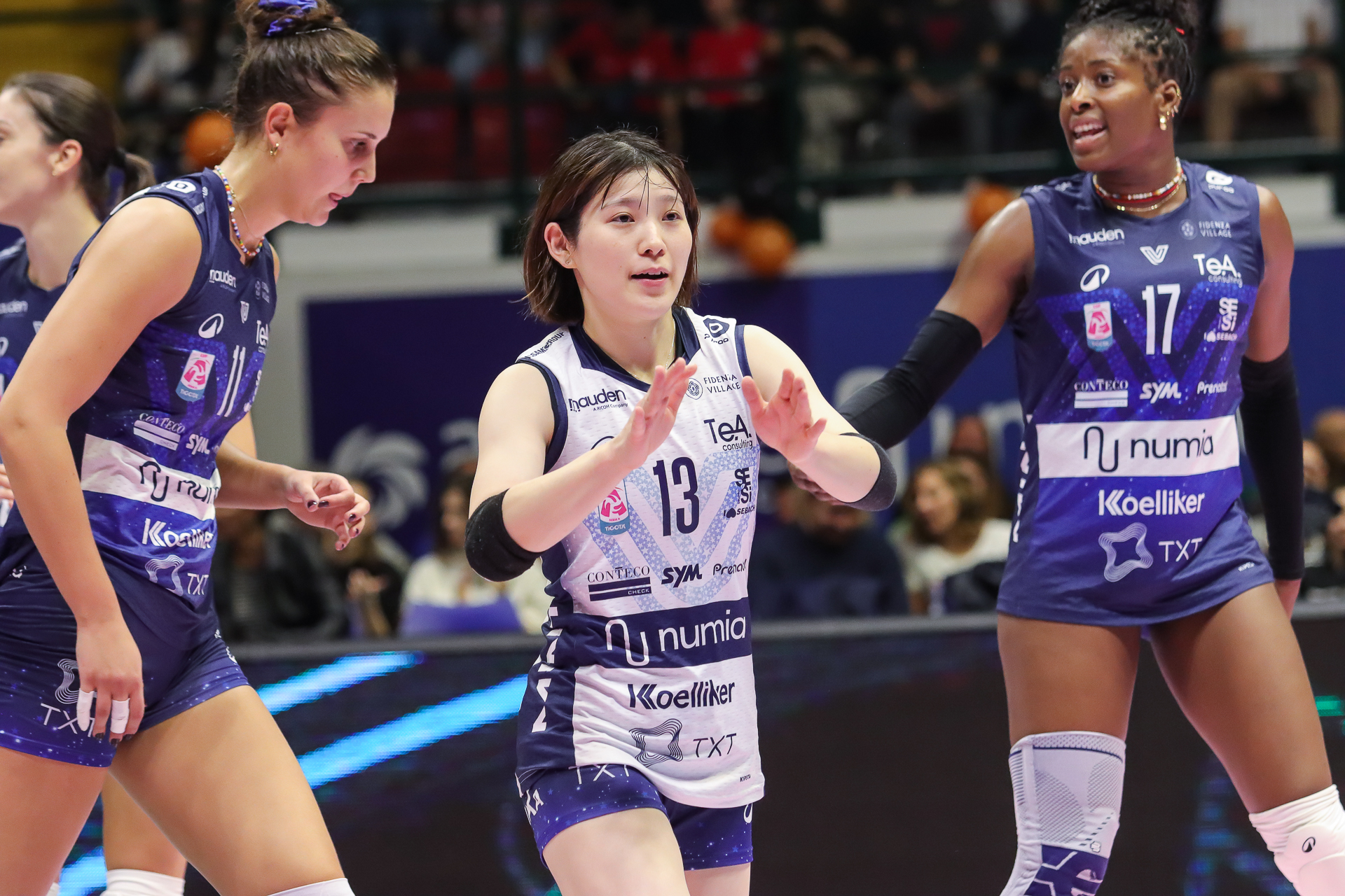 フル出場の福留慧美がディグやトスでチームに貢献！ ミラノはフル